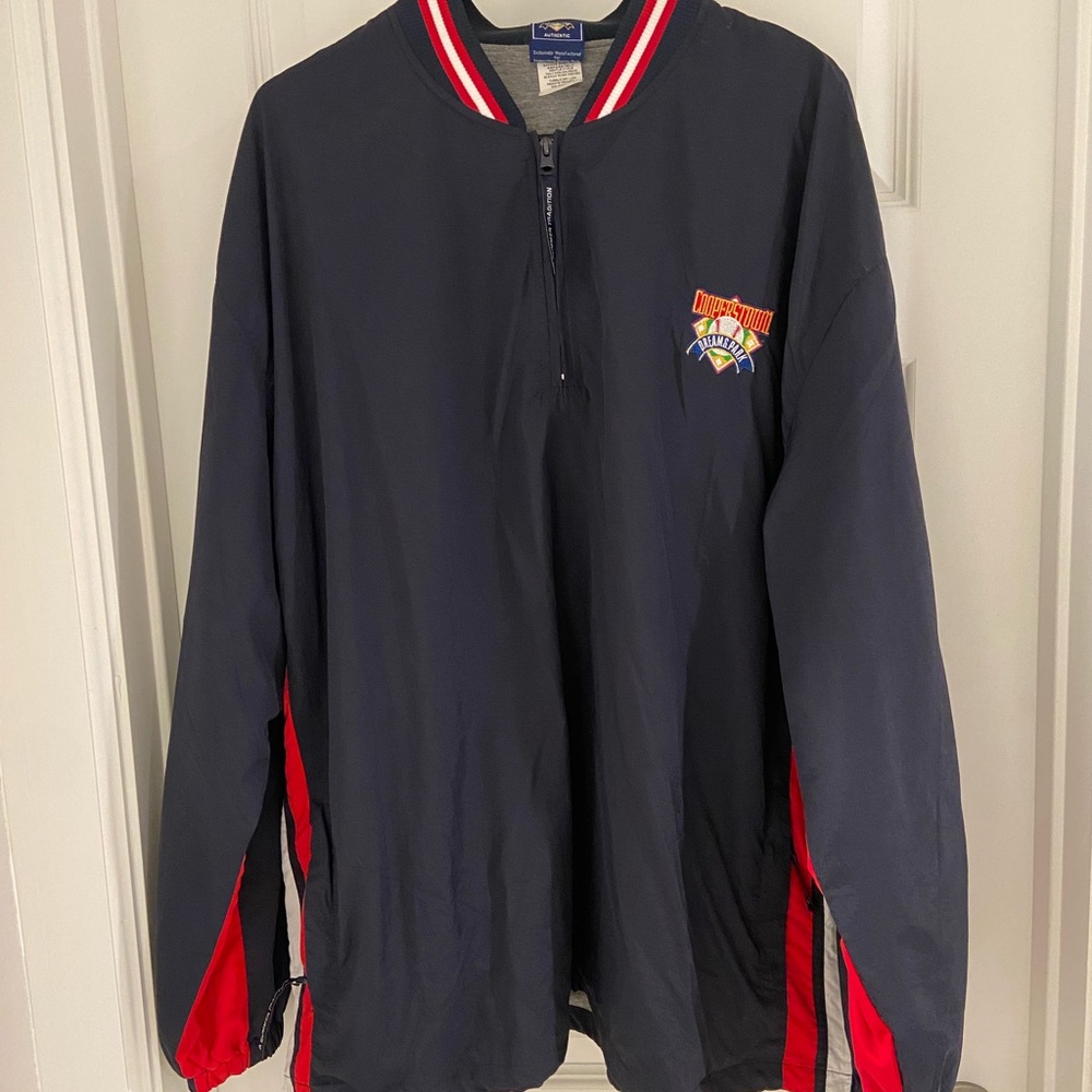 Cooperstown Dream Park Mens 1/4 zip windbreaker